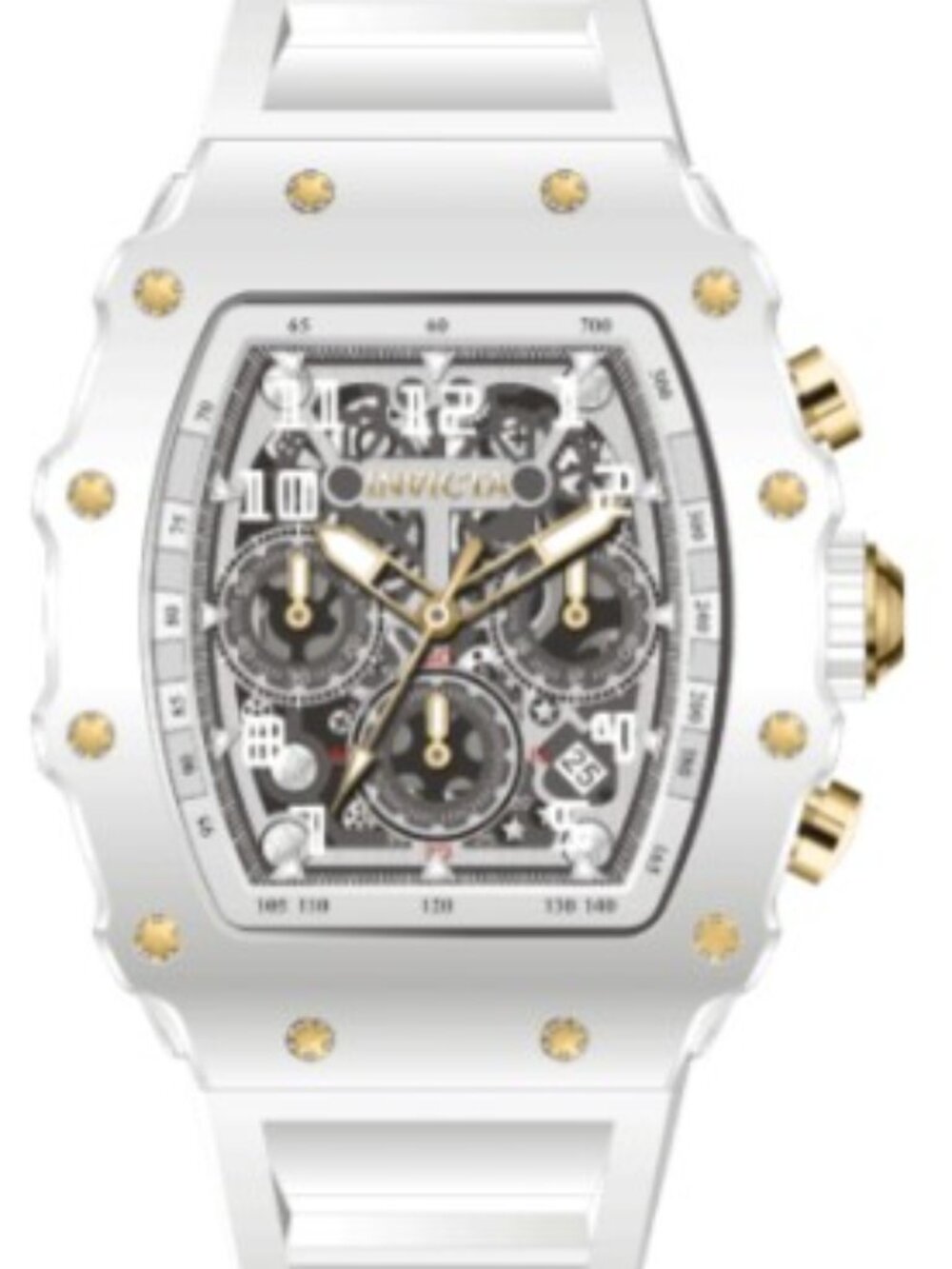 Invicta Racing White Hot - Nitro Gen 43mm (69700) - Brand New in Box